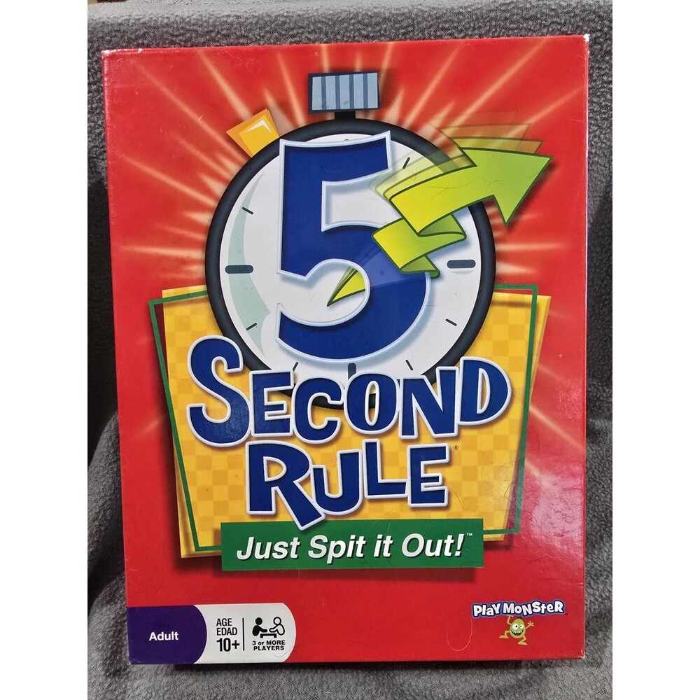 PlayMonster 5 Second Rule Just Spit It Out Board Game 3 or More Players Adult